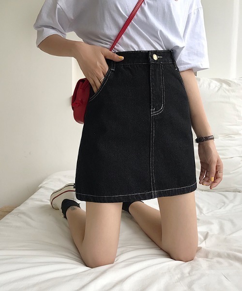 Mayree（メイリー）の「【almo】【ACT -fascination design-】デニムミニスカート(SP)（デニムスカート・レディース・ブラック/ブルー・SMALL/LARGE/MEDIUM）」の20枚目の写真