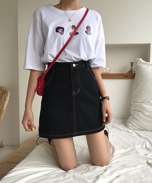 Mayree（メイリー）の「【almo】【ACT -fascination design-】デニムミニスカート(SP)（デニムスカート・レディース・ブラック/ブルー・SMALL/LARGE/MEDIUM）」の21枚目の写真