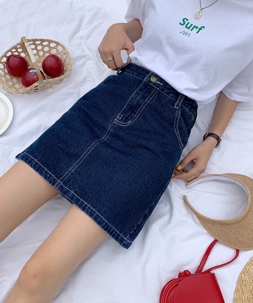 Mayree（メイリー）の「【almo】【ACT -fascination design-】デニムミニスカート(SP)（デニムスカート・レディース・ブラック/ブルー・SMALL/LARGE/MEDIUM）」の17枚目の写真