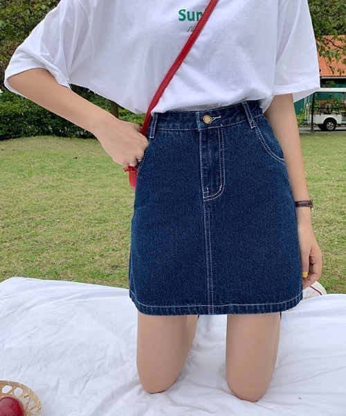 Mayree（メイリー）の「【almo】【ACT -fascination design-】デニムミニスカート(SP)（デニムスカート・レディース・ブラック/ブルー・SMALL/LARGE/MEDIUM）」の16枚目の写真