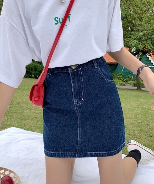 Mayree（メイリー）の「【almo】【ACT -fascination design-】デニムミニスカート(SP)（デニムスカート・レディース・ブラック/ブルー・SMALL/LARGE/MEDIUM）」の13枚目の写真