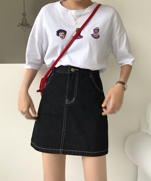 Mayree（メイリー）の「【almo】【ACT -fascination design-】デニムミニスカート(SP)（デニムスカート・レディース・ブラック/ブルー・SMALL/LARGE/MEDIUM）」の22枚目の写真