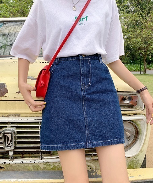 Mayree（メイリー）の「【almo】【ACT -fascination design-】デニムミニスカート(SP)（デニムスカート・レディース・ブラック/ブルー・SMALL/LARGE/MEDIUM）」の11枚目の写真