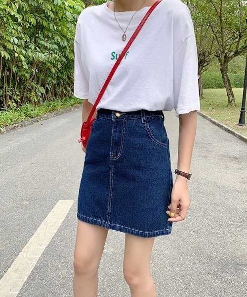 Mayree（メイリー）の「【almo】【ACT -fascination design-】デニムミニスカート(SP)（デニムスカート・レディース・ブラック/ブルー・SMALL/LARGE/MEDIUM）」の9枚目の写真