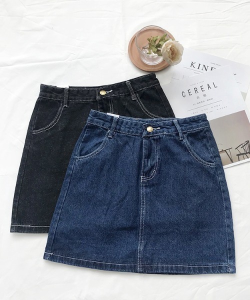 Mayree（メイリー）の「【almo】【ACT -fascination design-】デニムミニスカート(SP)（デニムスカート・レディース・ブラック/ブルー・SMALL/LARGE/MEDIUM）」の8枚目の写真