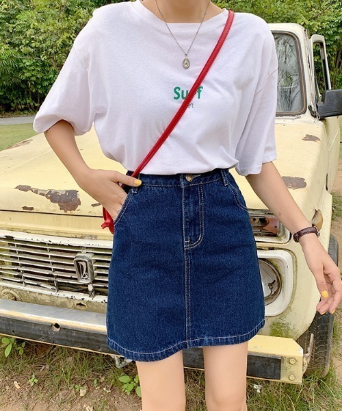 Mayree（メイリー）の「【almo】【ACT -fascination design-】デニムミニスカート(SP)（デニムスカート・レディース・ブラック/ブルー・SMALL/LARGE/MEDIUM）」の7枚目の写真