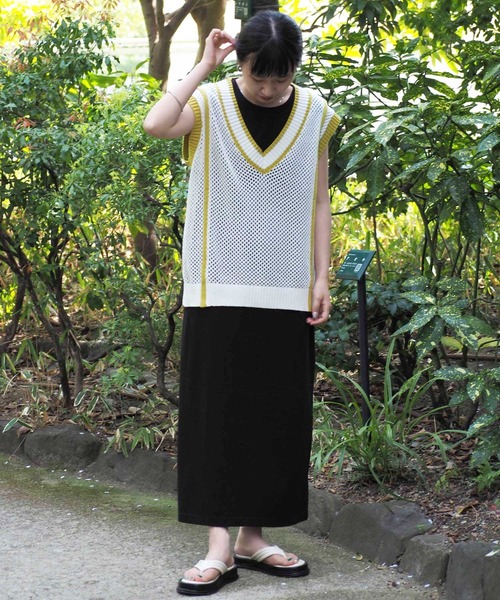 cepo(セポ)の「【SET ITEM】ショートカーディガン+ノースリーブワンピース(ワンピース・レディース・ブラック/オレンジ/ブラック系その他・M)」の21枚目の写真
