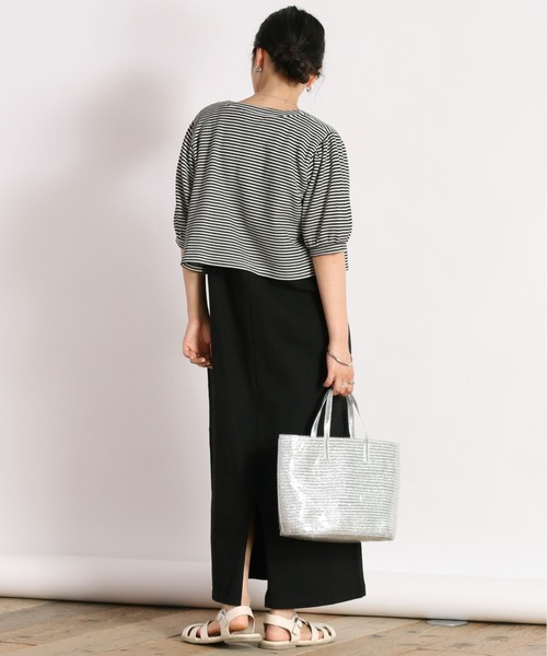 cepo(セポ)の「【SET ITEM】ショートカーディガン+ノースリーブワンピース(ワンピース・レディース・ブラック/オレンジ/ブラック系その他・M)」の9枚目の写真