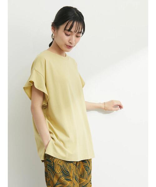 Sugar spoon(シュガースプーン)の「・SUGAR SPOON ラッフルスリーブTシャツ(Tシャツ/カットソー・レディース・ブラック/ネイビー/オフホワイト/イエロー・FREE)」の15枚目の写真