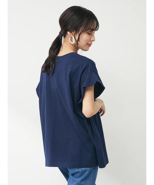 Sugar spoon(シュガースプーン)の「・SUGAR SPOON ラッフルスリーブTシャツ(Tシャツ/カットソー・レディース・ブラック/ネイビー/オフホワイト/イエロー・FREE)」の6枚目の写真