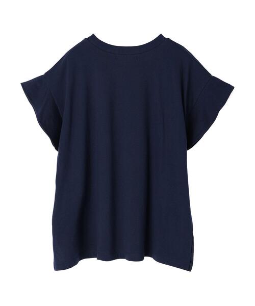 Sugar spoon(シュガースプーン)の「・SUGAR SPOON ラッフルスリーブTシャツ(Tシャツ/カットソー・レディース・ブラック/ネイビー/オフホワイト/イエロー・FREE)」の14枚目の写真