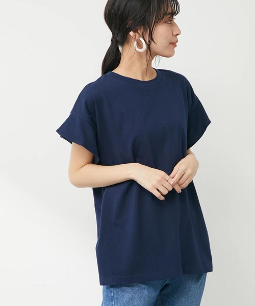 Sugar spoon(シュガースプーン)の「・SUGAR SPOON ラッフルスリーブTシャツ(Tシャツ/カットソー・レディース・ブラック/ネイビー/オフホワイト/イエロー・FREE)」の4枚目の写真