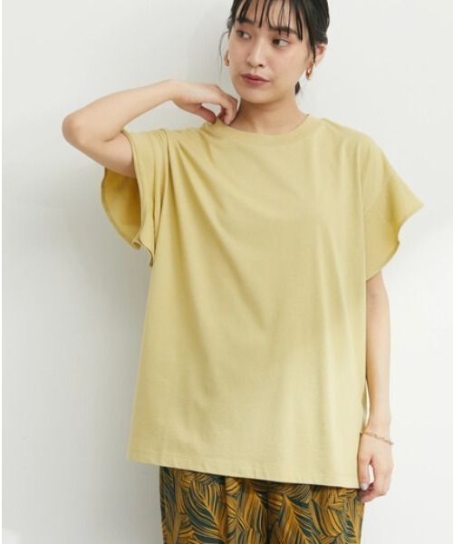 Sugar spoon(シュガースプーン)の「・SUGAR SPOON ラッフルスリーブTシャツ(Tシャツ/カットソー・レディース・ブラック/ネイビー/オフホワイト/イエロー・FREE)」の1枚目の写真