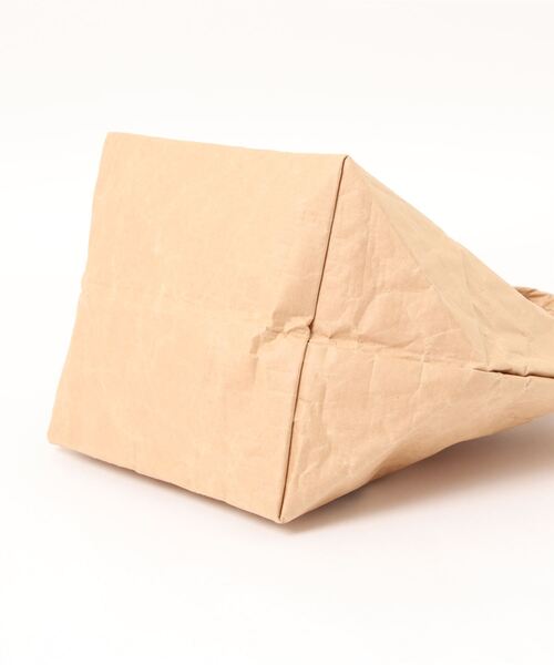 TOSSDICE / BamBooks the Heritage（トスダイス／バンブックスザヘリテイジ）の「【 TOSSDICE / トスダイス 】 RECYCLED PET BOTTLE PAPER "Mini Tote" / リサイクル ペットボトル ペーパー ミニトート（トートバッグ・レディース・ベージュ・FREE）」の5枚目の写真