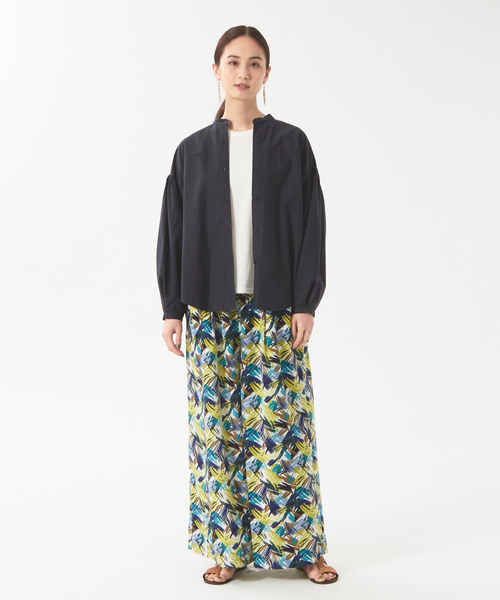 qualite(カリテ)の「ダンプバンドカラーシャツ(シャツ/ブラウス・レディース・グリーン/ネイビー・36/38)」の18枚目の写真