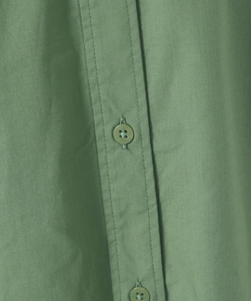 qualite(カリテ)の「ダンプバンドカラーシャツ(シャツ/ブラウス・レディース・グリーン/ネイビー・36/38)」の4枚目の写真