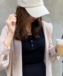 INGNI | ヘンリーネック2WAYリブタンク(タンクトップ)