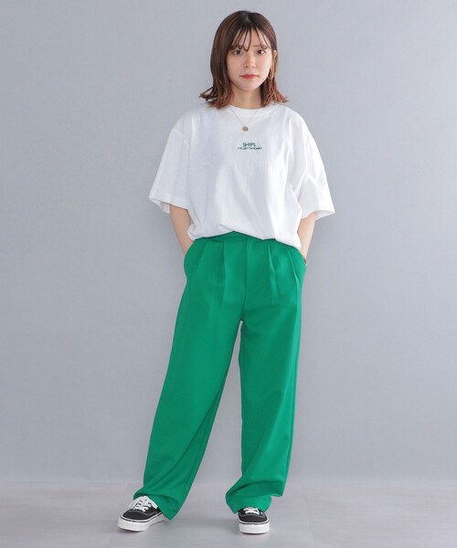 SHIPS（シップス）の「*SHIPS: STYLISH STANDARD ロゴ 刺繍 T