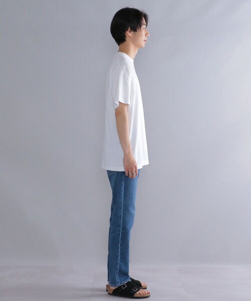 SHIPS（シップス）の「*SHIPS: STYLISH STANDARD ロゴ 刺繍 Tシャツ（Tシャツ/カットソー・メンズ・ホワイト/ライトホワイト/ブラック/ダークグレー/ライトグリーン/ライトブルー・SMALL/MEDIUM/LARGE/X-LARGE/XX-LARGE）」の18枚目の写真