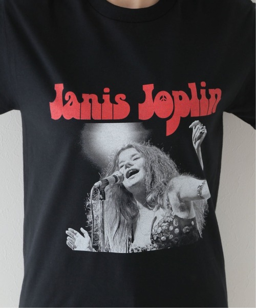JOINT WORKS(ジョイントワークス)の「【BLUESCENTRIC/ブルースセントリック】PEACE JANIS JOPLIN(Tシャツ/カットソー・レディース・ブラック/ホワイト・SMALL)」の9枚目の写真