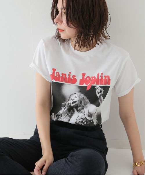 JOINT WORKS(ジョイントワークス)の「【BLUESCENTRIC/ブルースセントリック】PEACE JANIS JOPLIN(Tシャツ/カットソー・レディース・ブラック/ホワイト・SMALL)」の21枚目の写真