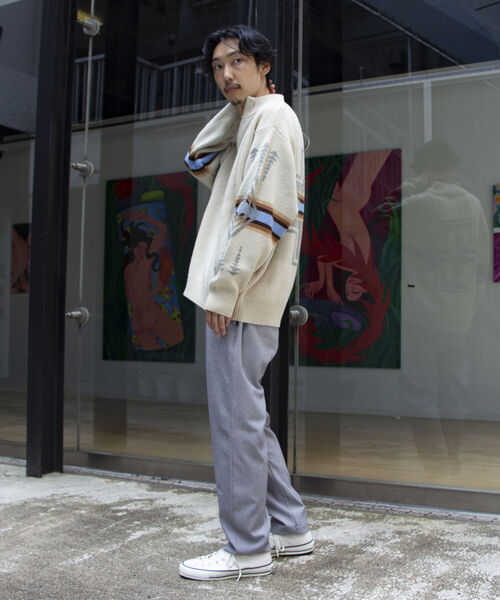 PENDLETON(ペンドルトン)の「【PENDLETON/ペンドルトン】別注ハーフジッププルオーバーニット バックプリント(ニット/セーター・メンズ・キナリ/チャコールグレー・MEDIUM/LARGE)」の20枚目の写真