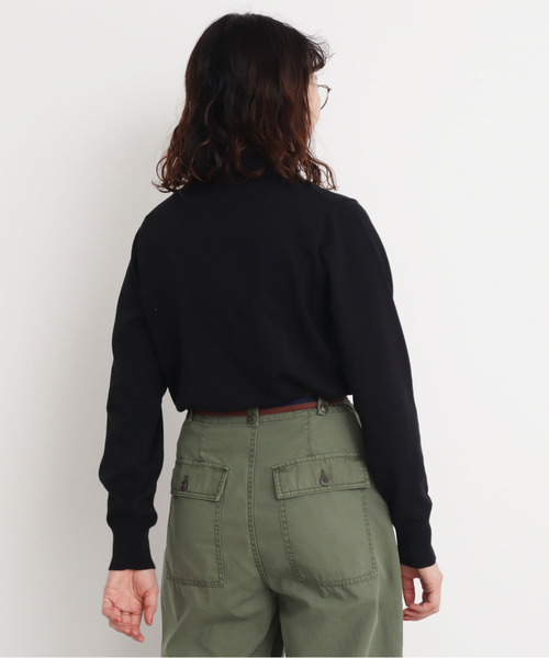 CHILD WOMAN（チャイルドウーマン）の「4/101 CRAFT14GG 刺繍衿付き長袖プルオーバー（ニット/セーター・レディース・ブラック/レッド/ネイビー・FREE）」の21枚目の写真