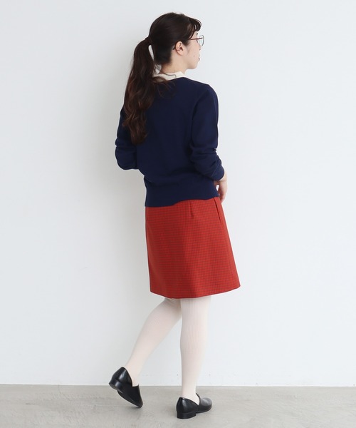 CHILD WOMAN（チャイルドウーマン）の「4/101 CRAFT14GG 刺繍衿付き長袖プルオーバー（ニット/セーター・レディース・ブラック/レッド/ネイビー・FREE）」の18枚目の写真