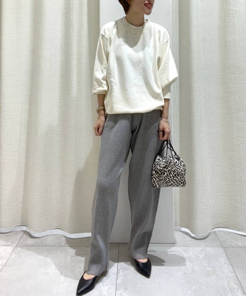 BABYLONE（バビロン）の「BABYLONE / ピグメントダイスウェット（スウェット・レディース・アイボリー/グレー系その他/レモンイエロー・フリー）」の21枚目の写真