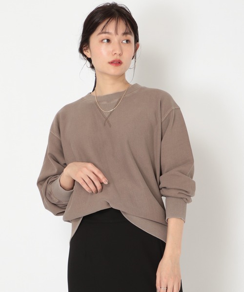 BABYLONE（バビロン）の「BABYLONE / ピグメントダイスウェット（スウェット・レディース・アイボリー/グレー系その他/レモンイエロー・フリー）」の16枚目の写真