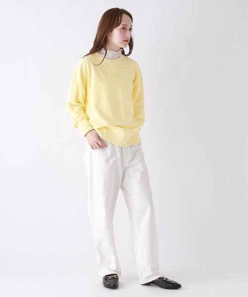 BABYLONE（バビロン）の「BABYLONE / ピグメントダイスウェット（スウェット・レディース・アイボリー/グレー系その他/レモンイエロー・フリー）」の7枚目の写真