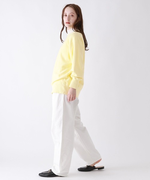 BABYLONE（バビロン）の「BABYLONE / ピグメントダイスウェット（スウェット・レディース・アイボリー/グレー系その他/レモンイエロー・フリー）」の8枚目の写真