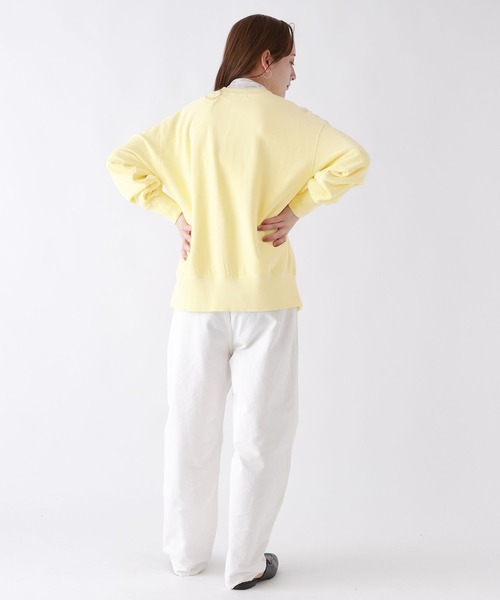 BABYLONE（バビロン）の「BABYLONE / ピグメントダイスウェット（スウェット・レディース・アイボリー/グレー系その他/レモンイエロー・フリー）」の9枚目の写真