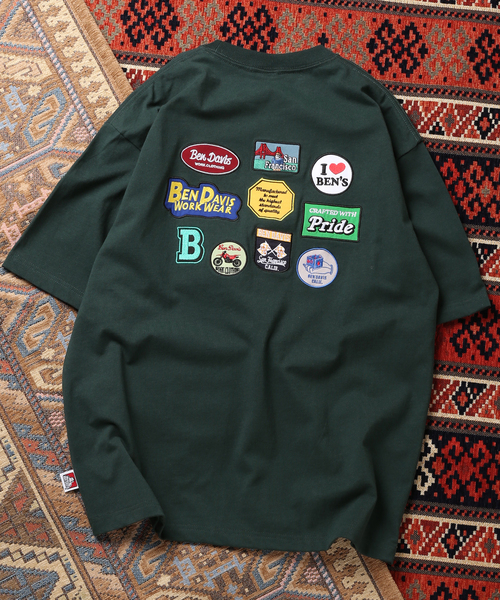 BEN DAVIS（ベンデイビス）の「【BEN DAVIS / ベンデイビス】別注 wappen Tシャツ（Tシャツ/カットソー・メンズ・グリーン/ブラック/ホワイト・LARGE/MEDIUM）」の3枚目の写真