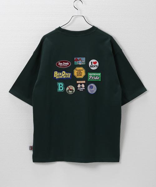 BEN DAVIS（ベンデイビス）の「【BEN DAVIS / ベンデイビス】別注 wappen Tシャツ（Tシャツ/カットソー・メンズ・グリーン/ブラック/ホワイト・LARGE/MEDIUM）」の14枚目の写真