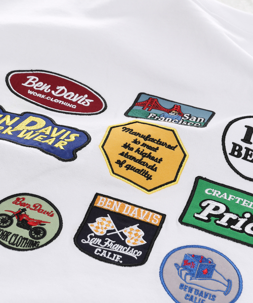 BEN DAVIS（ベンデイビス）の「【BEN DAVIS / ベンデイビス】別注 wappen Tシャツ（Tシャツ/カットソー・メンズ・グリーン/ブラック/ホワイト・LARGE/MEDIUM）」の7枚目の写真