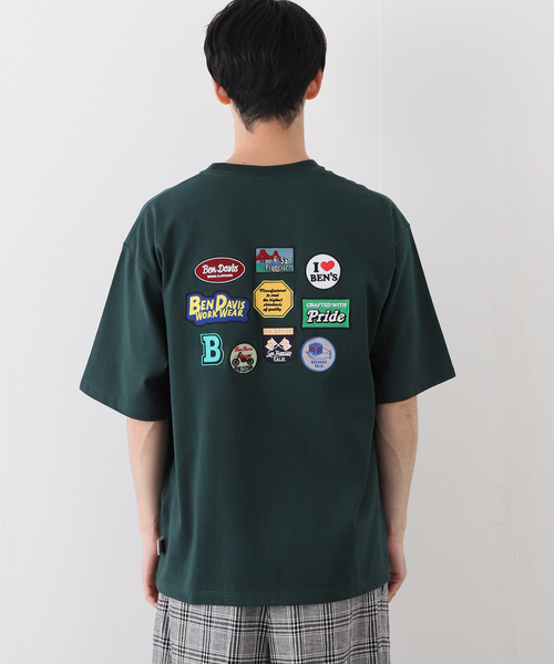 BEN DAVIS（ベンデイビス）の「【BEN DAVIS / ベンデイビス】別注 wappen Tシャツ（Tシャツ/カットソー・メンズ・グリーン/ブラック/ホワイト・LARGE/MEDIUM）」の10枚目の写真