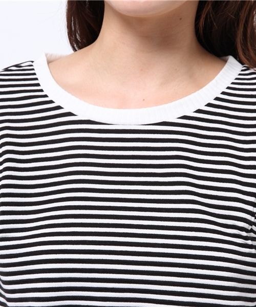 DISCOAT（ディスコート）の「【Discoat】リップル袖シフォンプルオーバー（Tシャツ/カットソー・レディース・その他19/グレー/ネイビー/オフホワイト・ﾌﾘ-）」の8枚目の写真