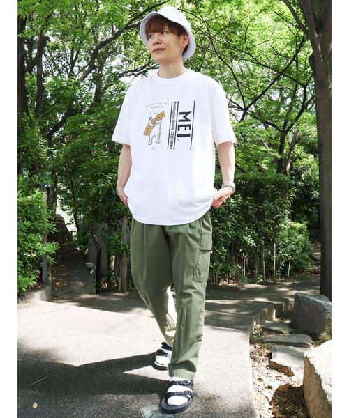 MEI（メイ）の「MEI HUNTINGTON BEACH　＊（Tシャツ/カットソー・レディース・ホワイト/ベージュ・M/L/XL）」の3枚目の写真