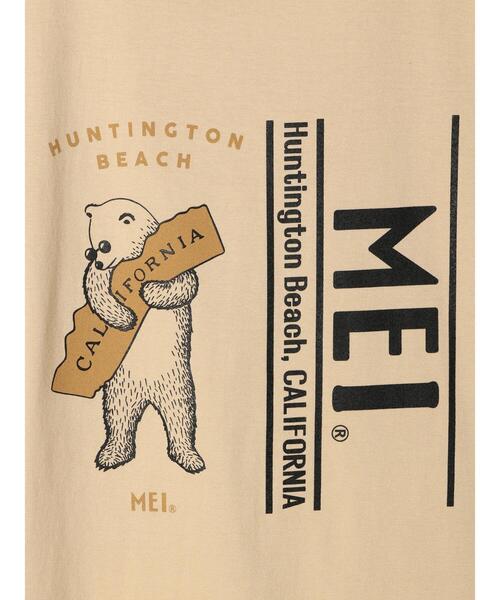 MEI（メイ）の「MEI HUNTINGTON BEACH　＊（Tシャツ/カットソー・レディース・ホワイト/ベージュ・M/L/XL）」の12枚目の写真