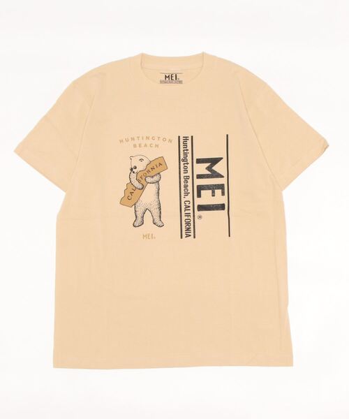MEI（メイ）の「MEI HUNTINGTON BEACH　＊（Tシャツ/カットソー・レディース・ホワイト/ベージュ・M/L/XL）」の15枚目の写真