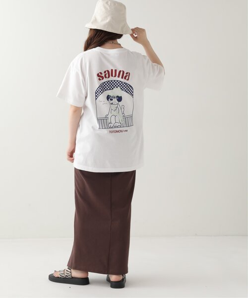 ピーナッツくん　サウナボーイ　コラボ Tシャツ　ホワイト ポパイ　2着セット ピーナッツくん サウナボーイ コラボ Tシャツ ホワイト ポパイ 2着