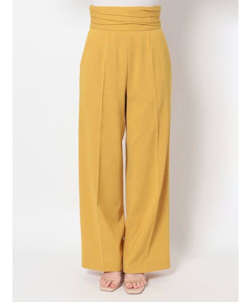 LAGUNAMOON（ラグナムーン）の「ウエストタックサマーパンツ（その他パンツ・レディース・イエロー/ブラウン/ベージュ・SMALL/MEDIUM）」の4枚目の写真