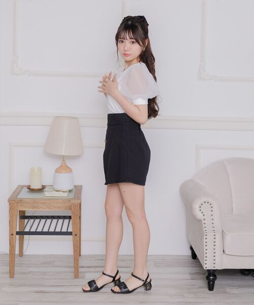 ems excite(エムズエキサイト)の「ラップミニSK(スカート・レディース・ブラック/ナチュラル/ケミカルウォッシュ・FREE)」の11枚目の写真