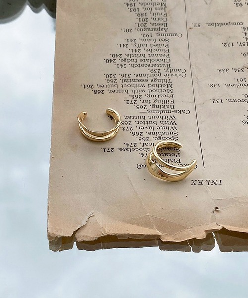 apres jour mignon(アプレジュールミニョン)の「【apresjour mignon×ARIAZ】ダブルライン2セットイヤカフ(イヤーカフ・レディース・シルバー/ゴールド・ONESIZE)」の2枚目の写真