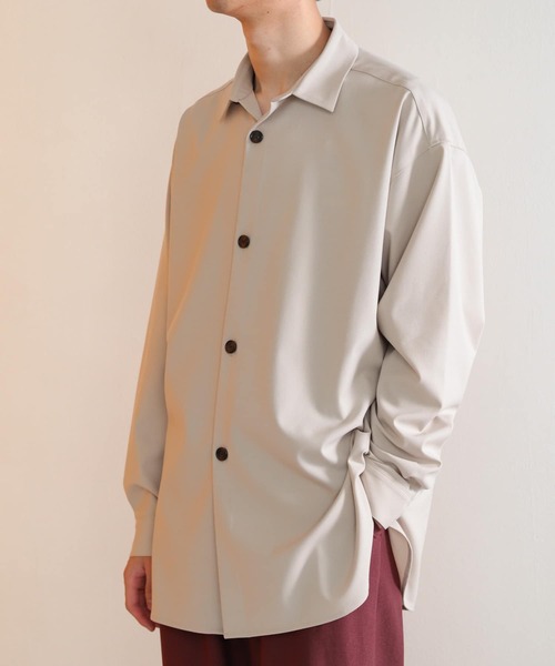 SENSE OF PLACE by URBAN RESEARCH(センスオブプレイスバイアーバンリサーチ)の「『イージーケア』カラールーズシャツ(シャツ/ブラウス・メンズ・ブラウン/ライトベージュ/ブラック/その他2/チャコールグレー/その他1・MEDIUM/LARGE)」の8枚目の写真
