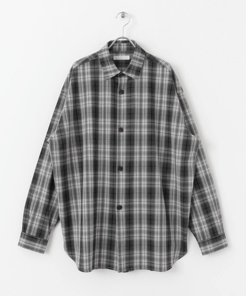 SENSE OF PLACE by URBAN RESEARCH(センスオブプレイスバイアーバンリサーチ)の「『イージーケア』カラールーズシャツ(シャツ/ブラウス・メンズ・ブラウン/ライトベージュ/ブラック/その他2/チャコールグレー/その他1・MEDIUM/LARGE)」の9枚目の写真