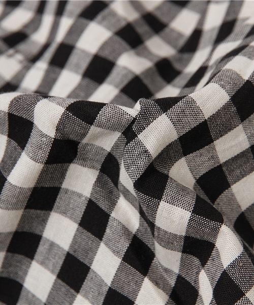 GIORDANO（ジョルダーノ）の「[GIORDANO]ギンガムチェックミモレ丈スカート（スカート・レディース・ブラック/ネイビー・MEDIUM）」の11枚目の写真