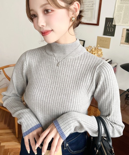 セール】【累計販売枚数9万枚突破！】12G ボトルネック配色ライン