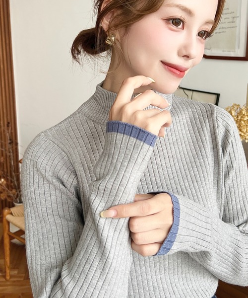 セール】【累計販売枚数8万枚突破！】12G ボトルネック配色ライン